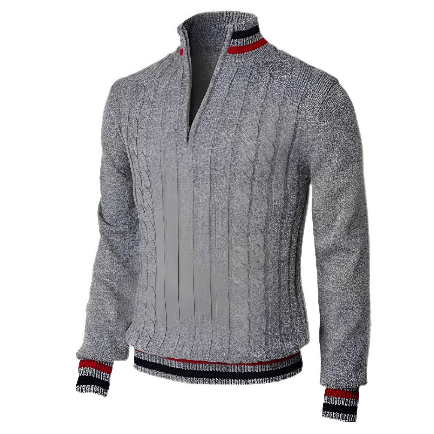 Jerry - Eleganter Herrenpullover mit hohem Kragen