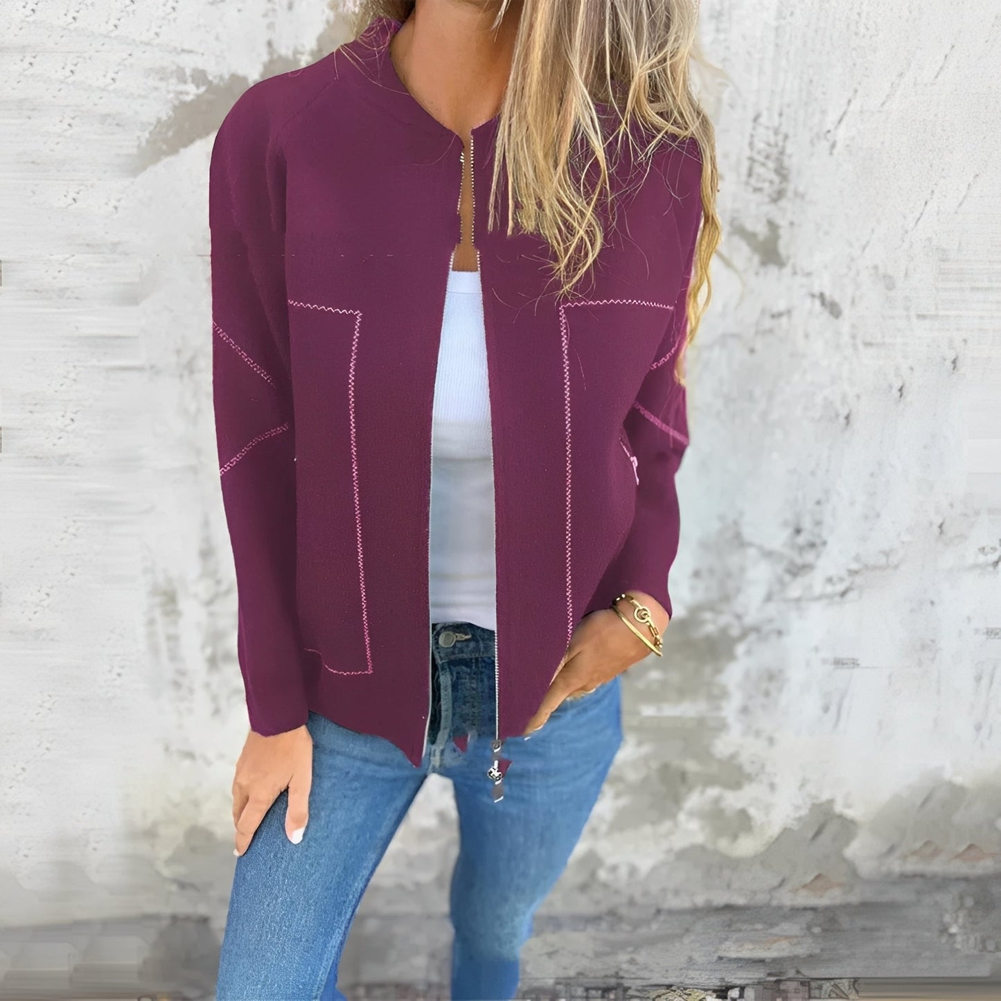 Chelsea - Schicke Damenjacke mit Zipper