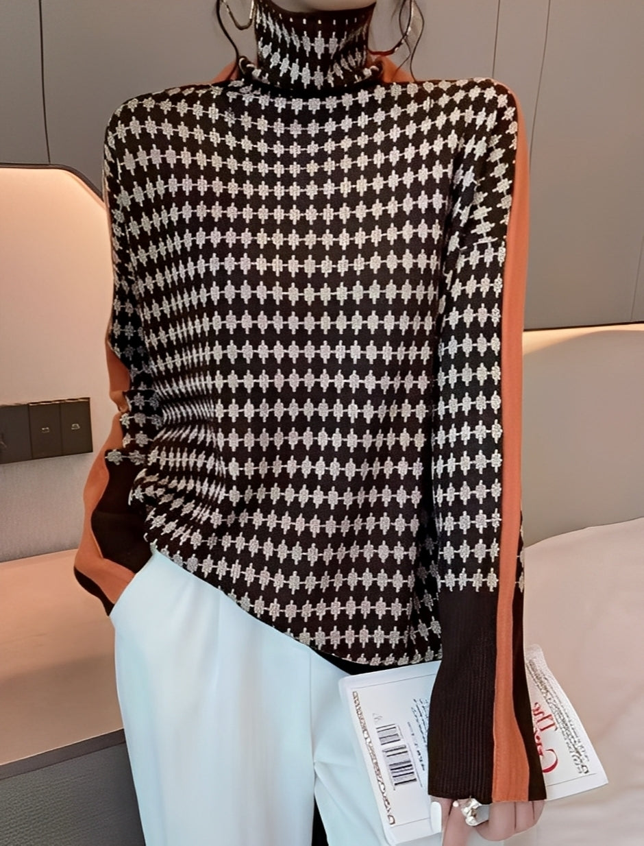 Bryony - Modischer Damenpullover mit Rollkragen