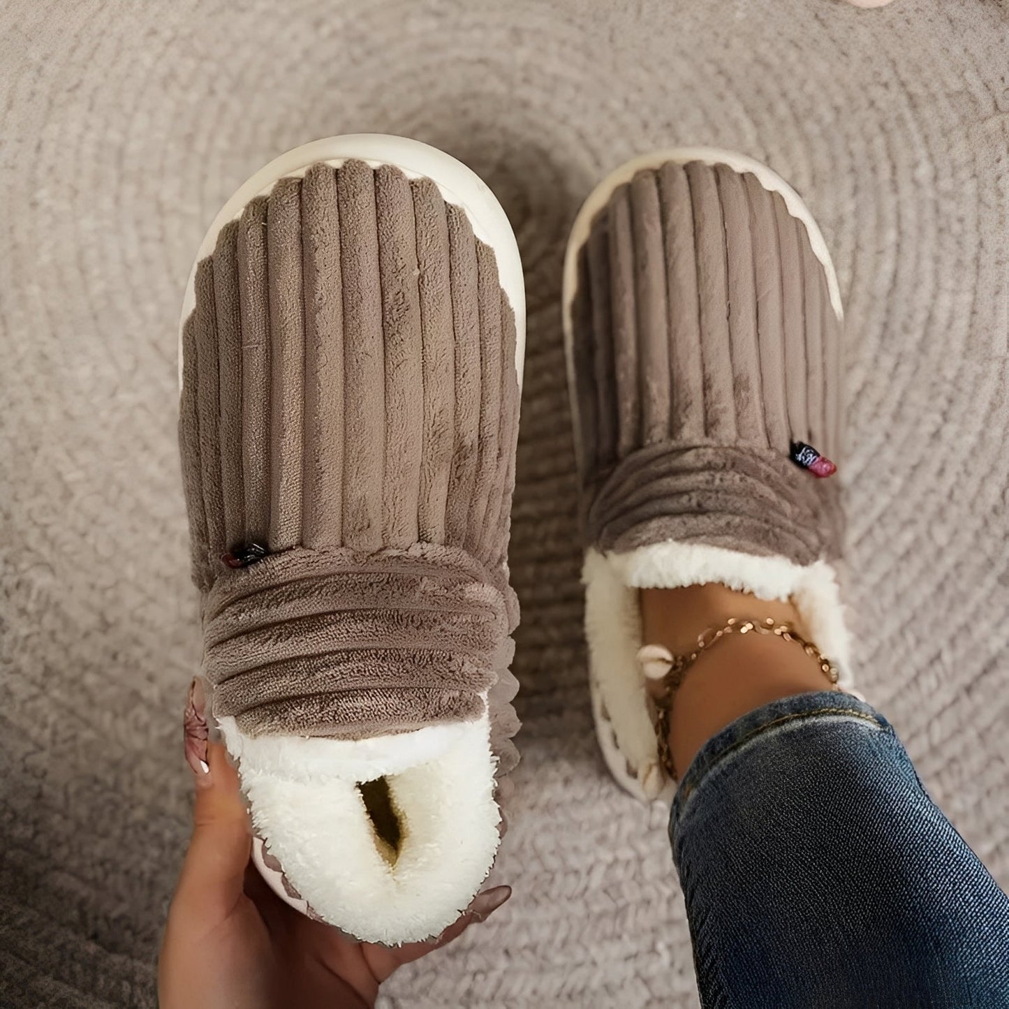 Angèle - Kuschelige und warme Damenschuhe