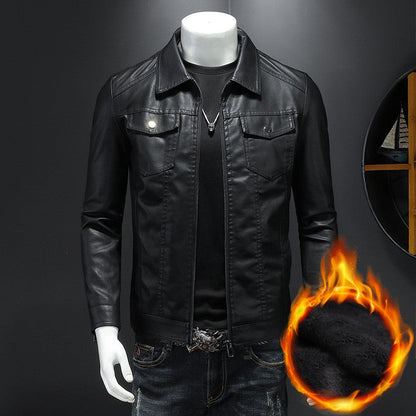 Nelson - Herren-Lederjacke im trendigen Motorradstil