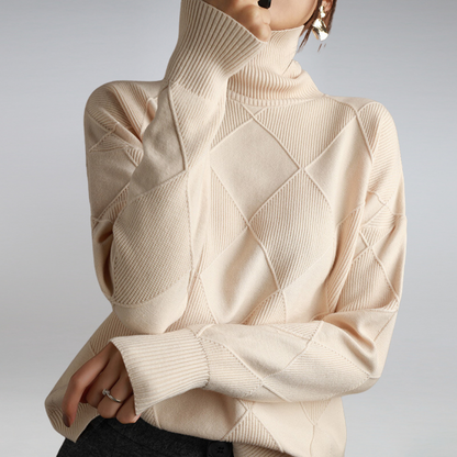 Camille – Damen-Kaschmir-Rollkragenpullover
