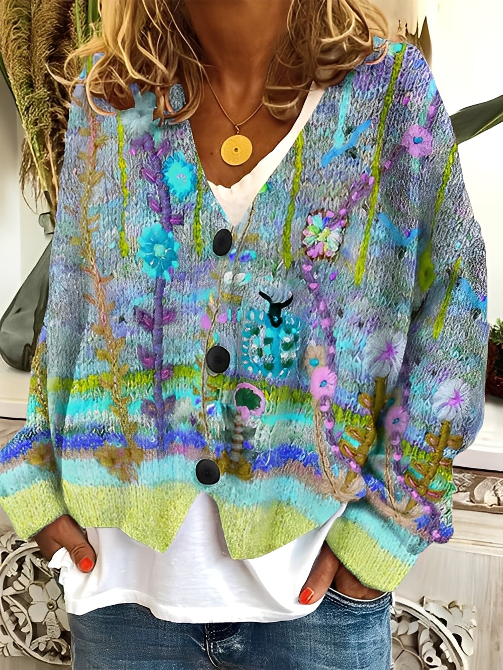 Daphné - Komfortabler und lebendiger Damenpullover