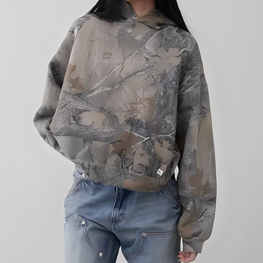 Anya - Bequemer Hoodie im Tarnmuster