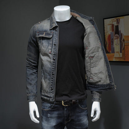 Lennon - Klassische, locker geschnittene Herrenjeansjacke