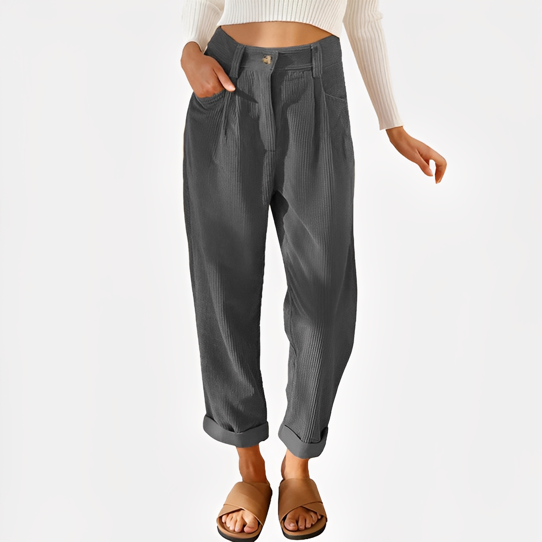 Janice - Trendy Women's Corduroy Pants
