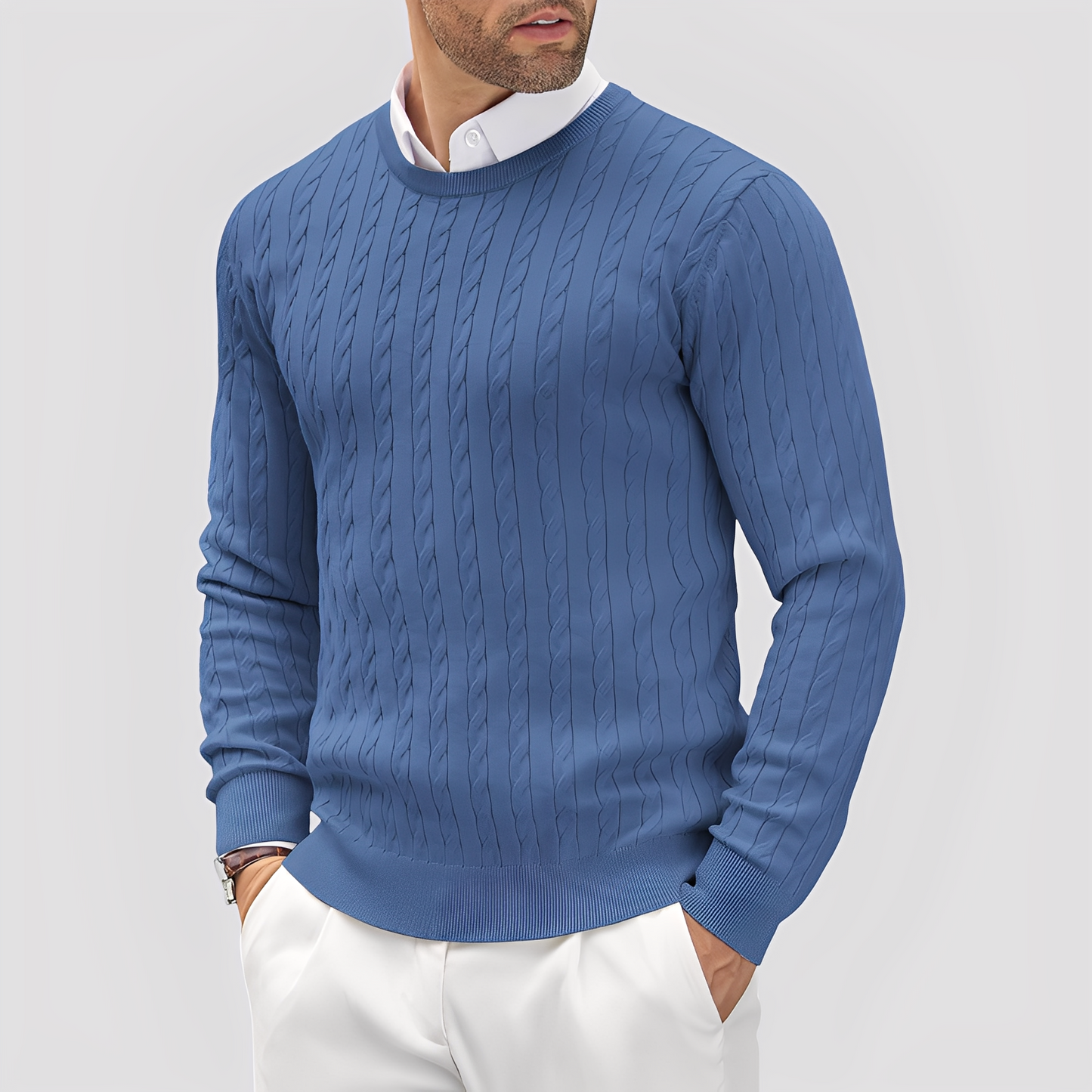 Bruce - Moderner, eng geschnittener Herrenpullover