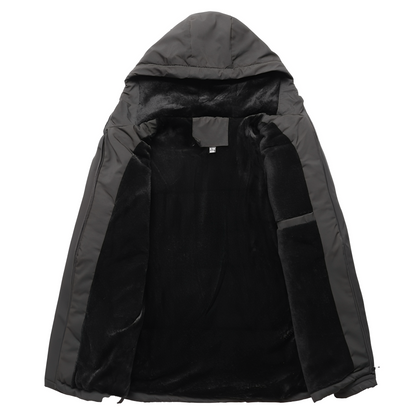 Karl - Vielseitige Fleecejacke für Herren mit Kapuze