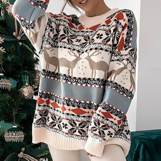 Rosemary - Stilvoller, warmer Weihnachtspullover für Damen