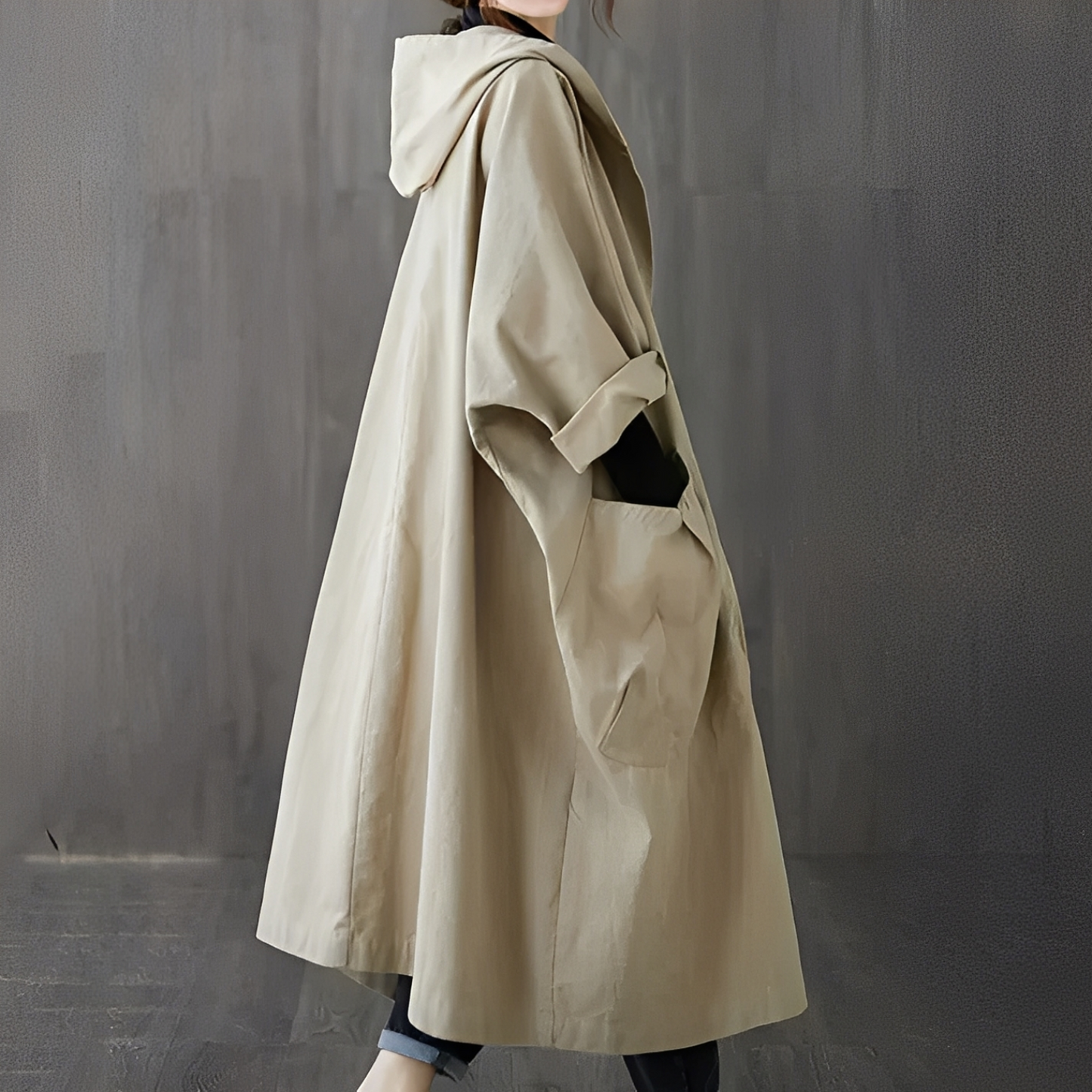 Dael - Damen-Oversize-Trenchcoat