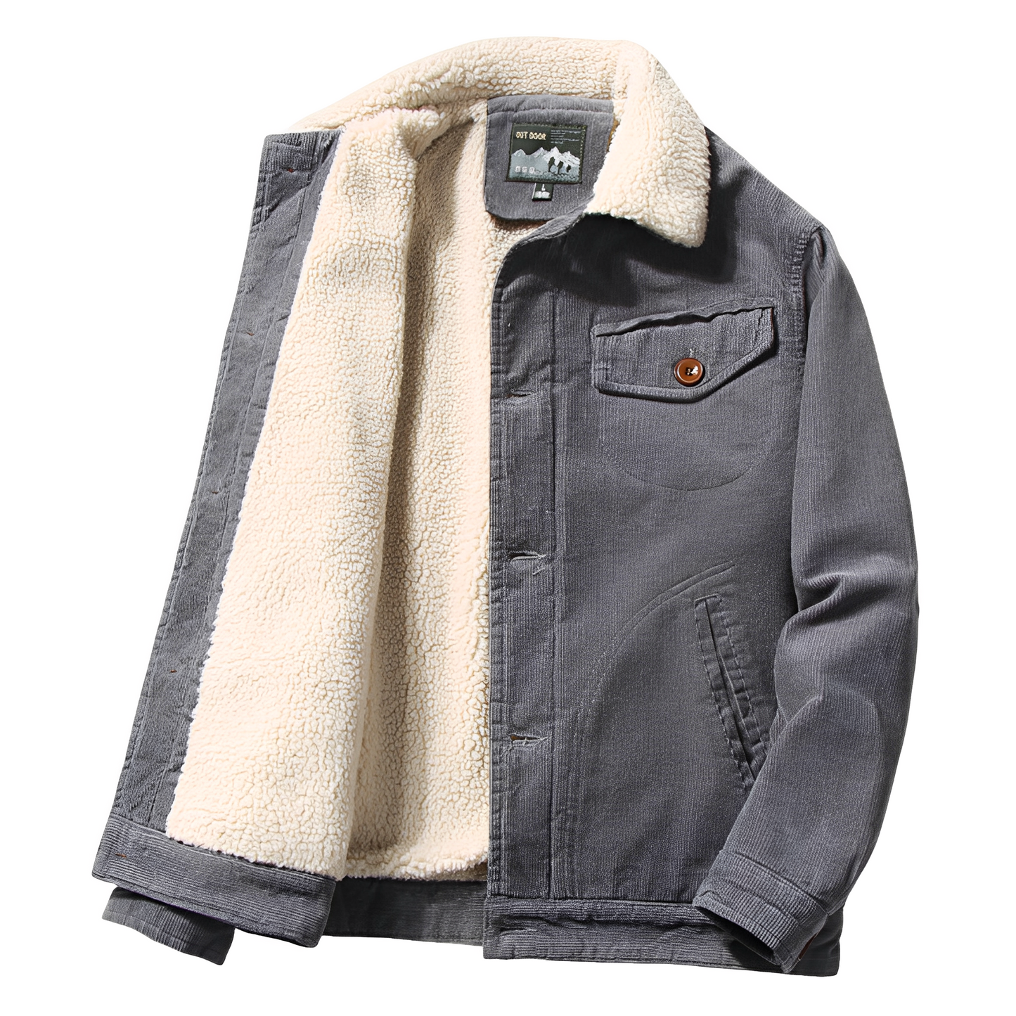 Carl - Elegante Cordjacke mit Fleecefutter für Herren