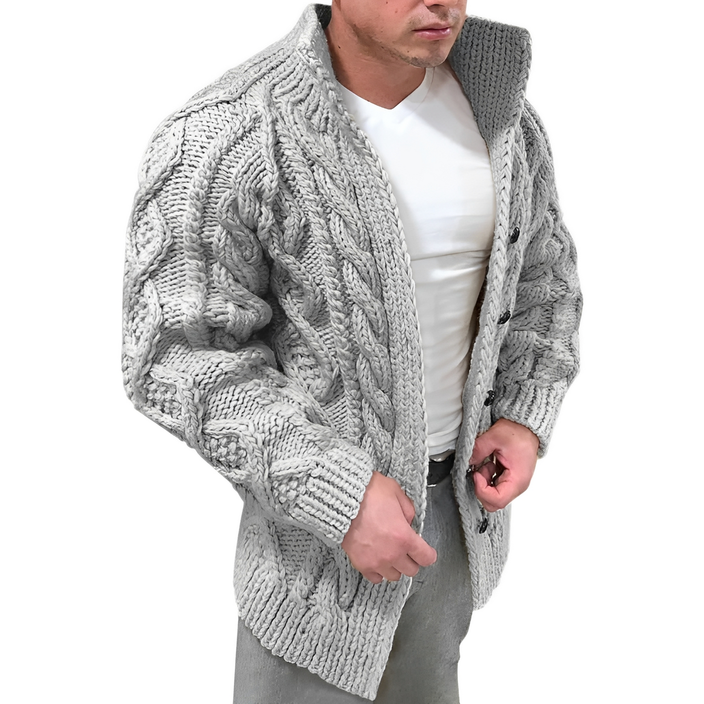 Oscar - Modischer Strickcardigan für Herren