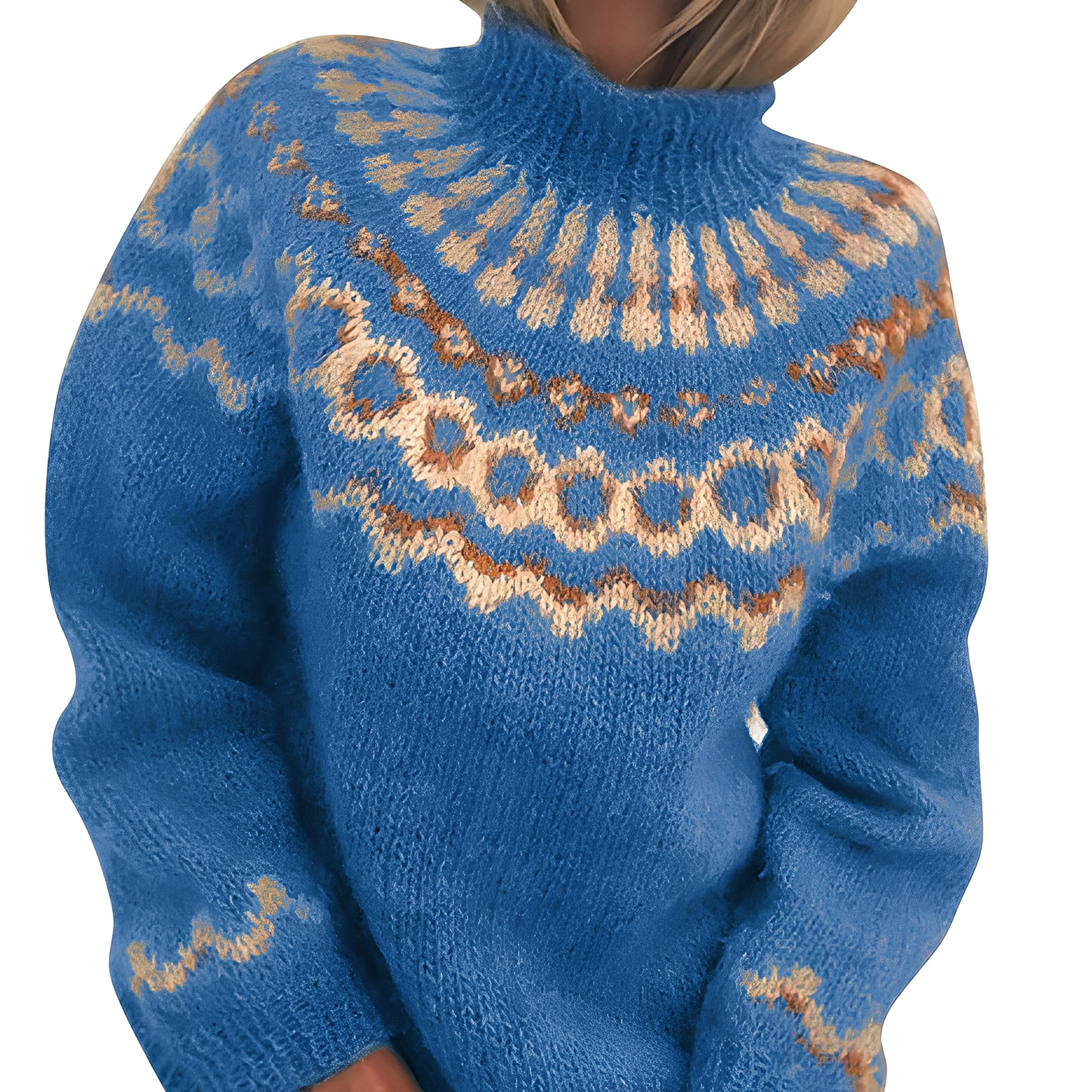 Charlee - Kuscheliger, locker gestylter Damen-Rollkragenpullover