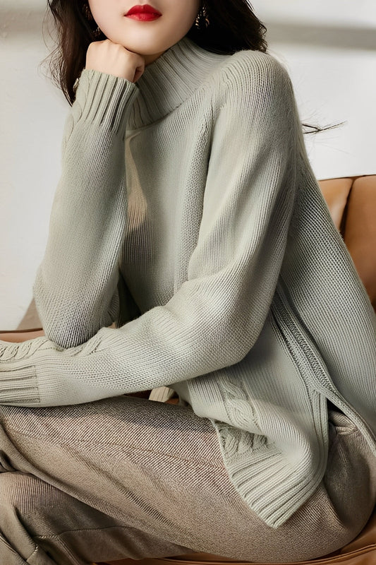 Karolyn - Einfacher, figurbetonter Damenpullover