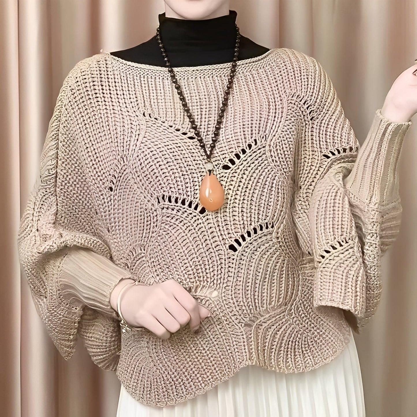 Celestine - Damen-Thermopullover mit weiten Ärmeln