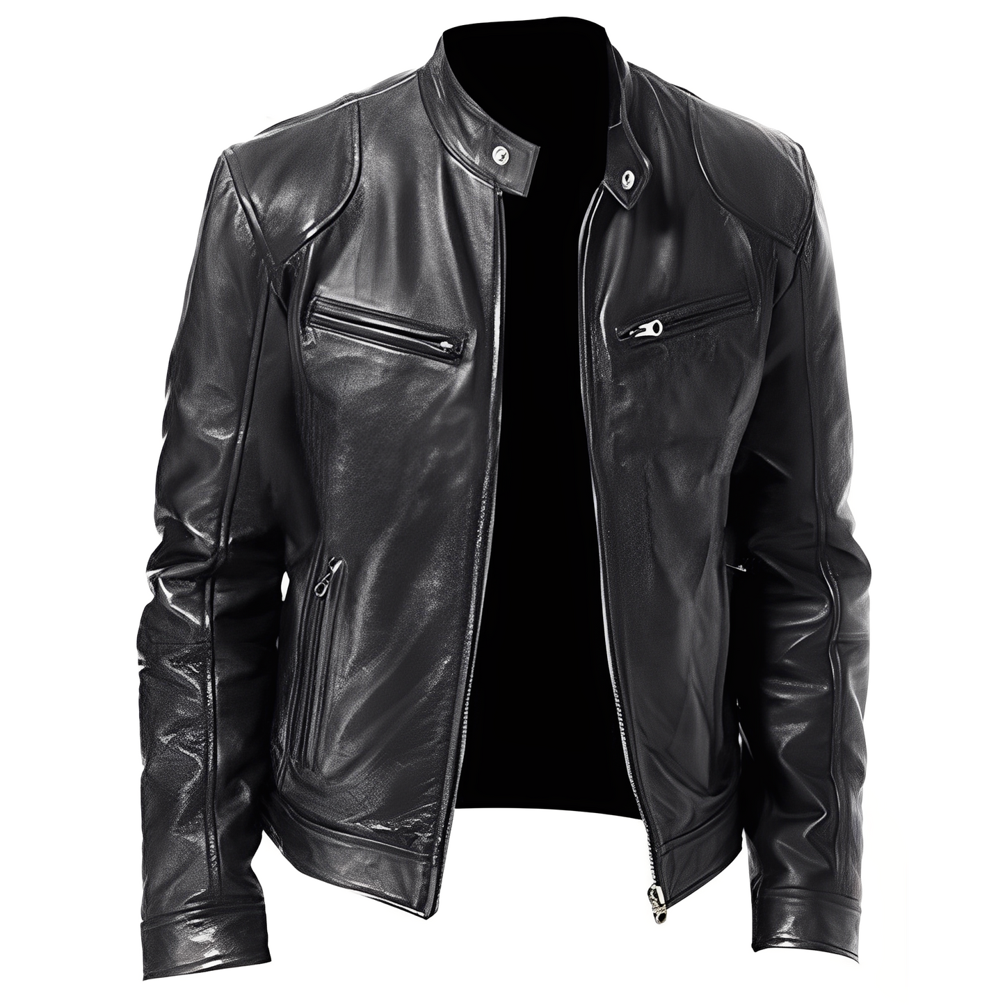 Jaron - Trendige Herrenjacke aus Kunstleder
