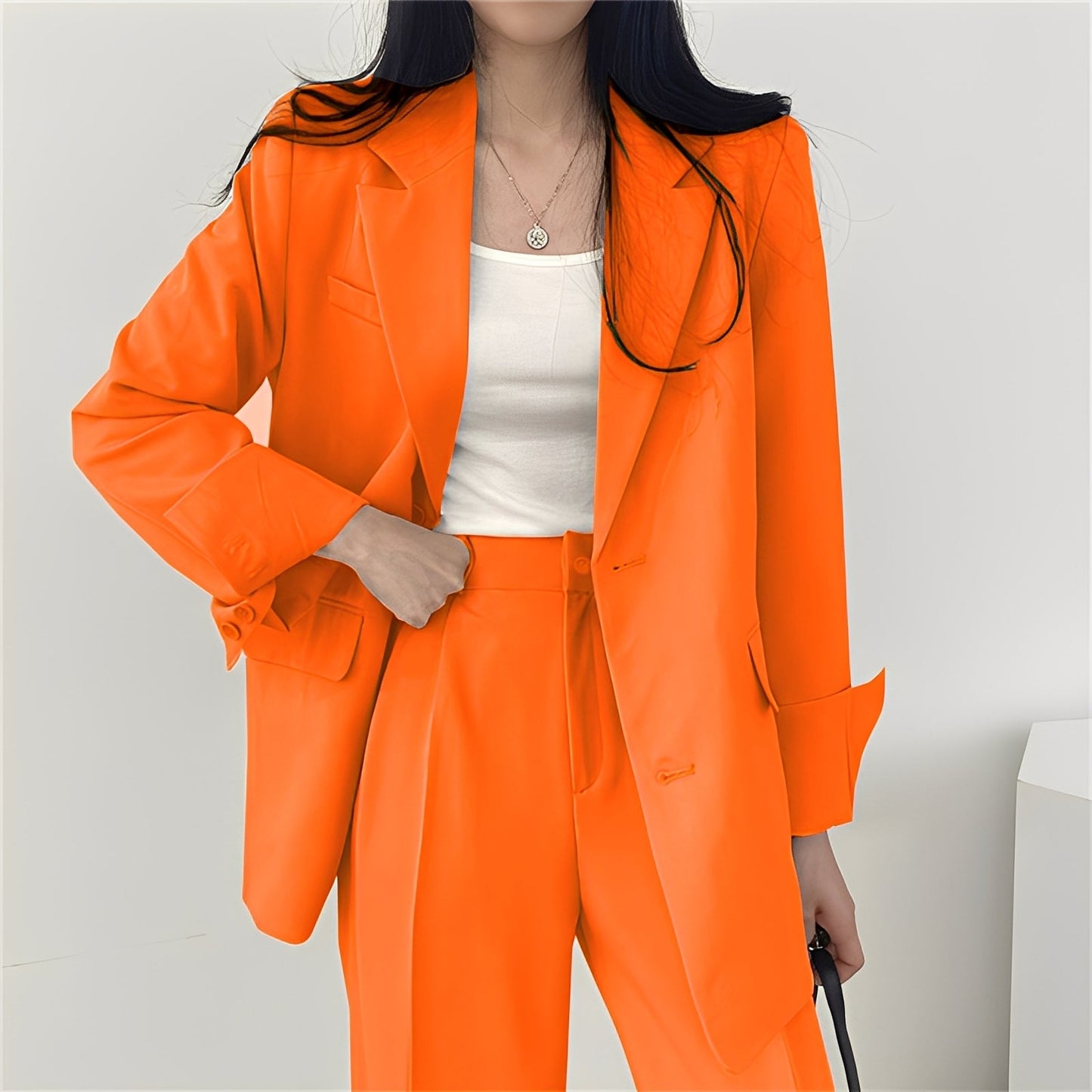 Alethea - Schickes Set mit lockerer Jacke und Hose für Damen