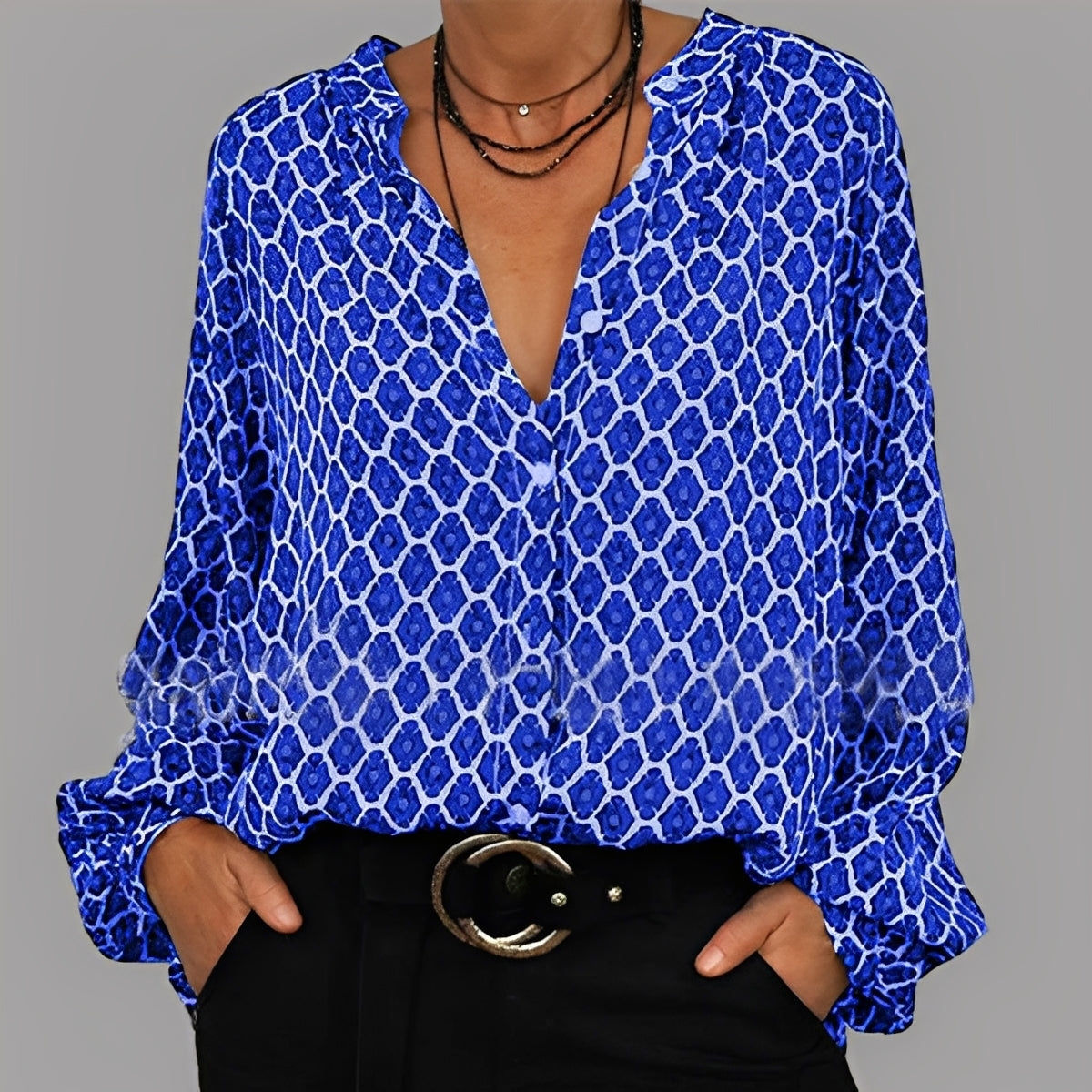 Angelle - Bequeme, locker fallende Bluse für Damen