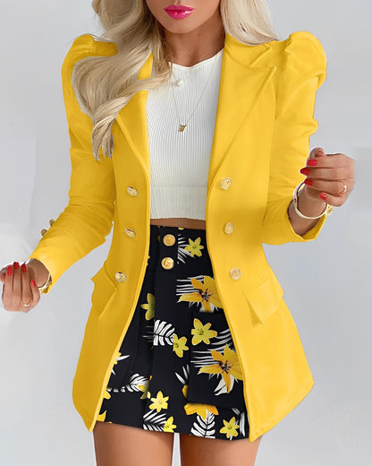 Marie - Elegant Blazer and Skirt Set for Women