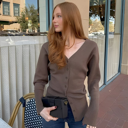 Deziree - Schicker, eng geschnittener Damen-Cardigan-Mantel