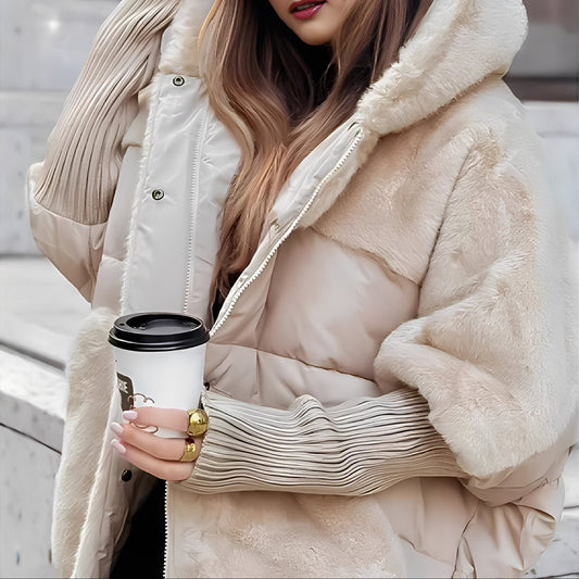 Alayna - Damenjacke mit stilvollem Kunstfell