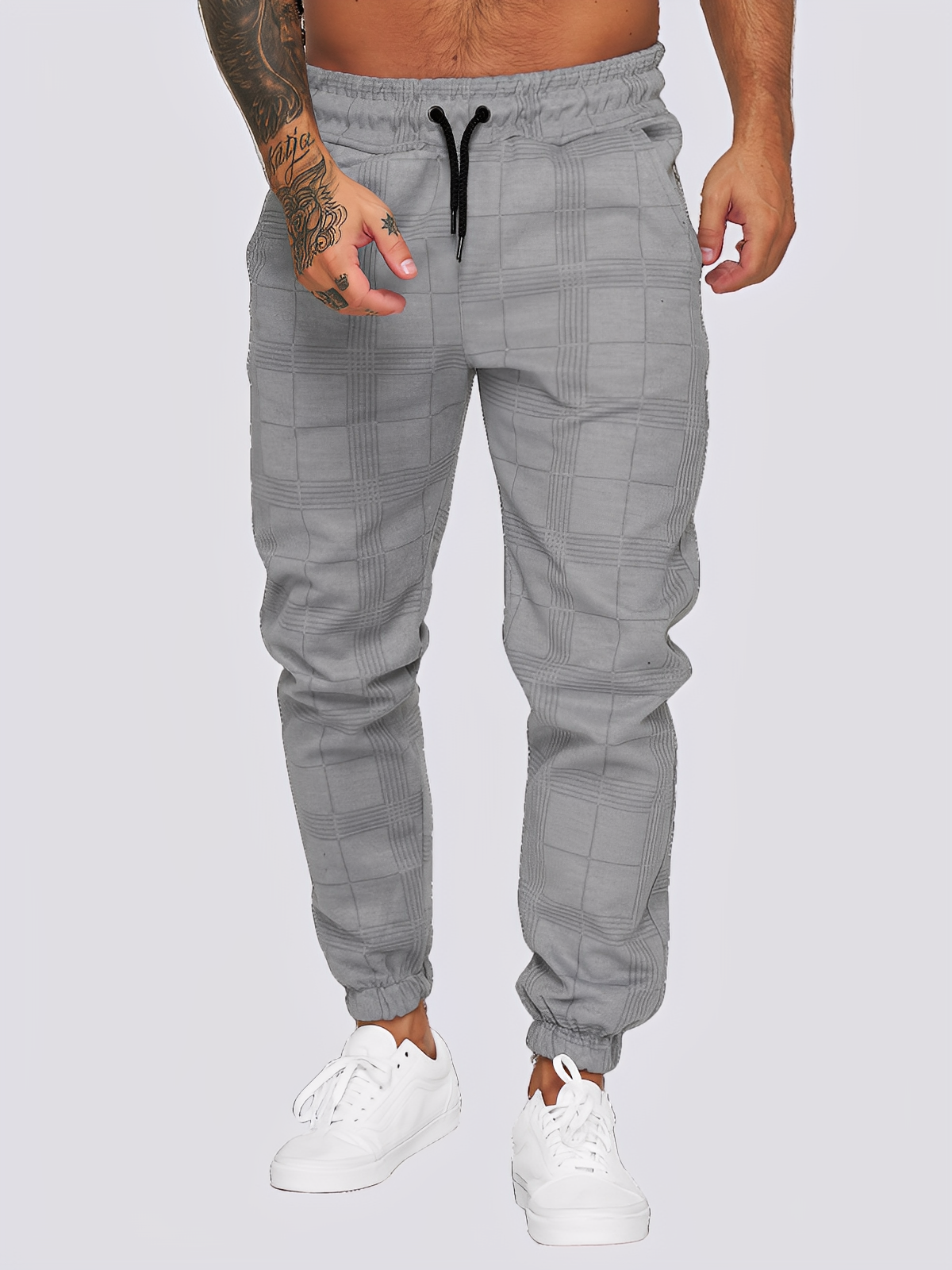 Jaeden - Trendige karierte Herren-Hose