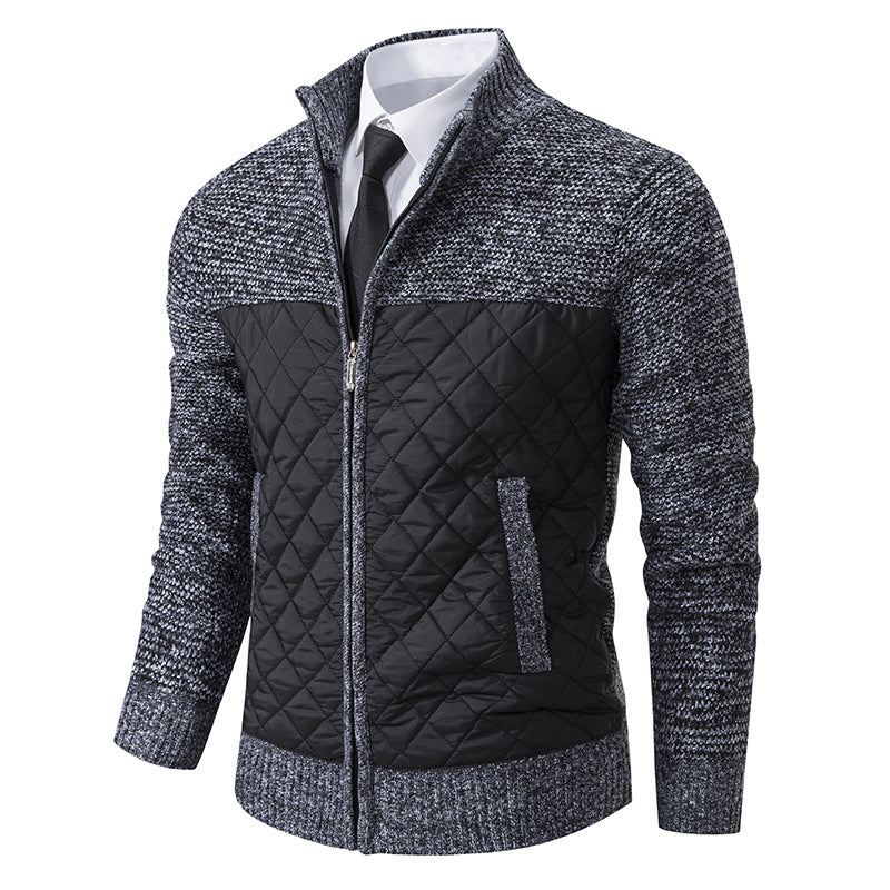 Denton - Elegante und warme Herren-Jacke aus Jacquard-Twill