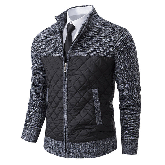 Denton - Elegante und warme Herren-Jacke aus Jacquard-Twill