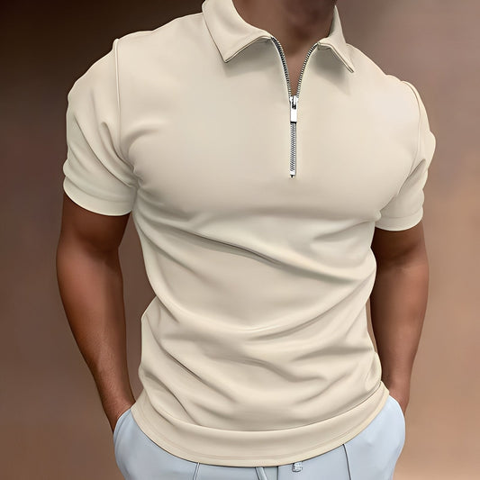 Hubert - Elegantes Polohemd mit Reißverschluss für Männer