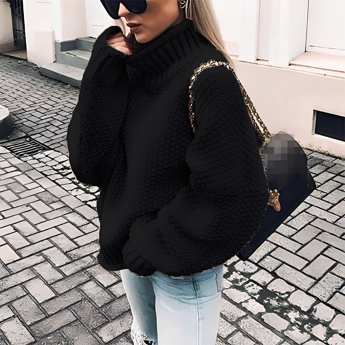 Maëlie - Komfortabler Damen-Rollkragenpullover