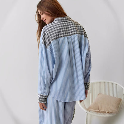 Elenora - Gemütliches, lockeres zweiteiliges Damen-Pyjama-Set