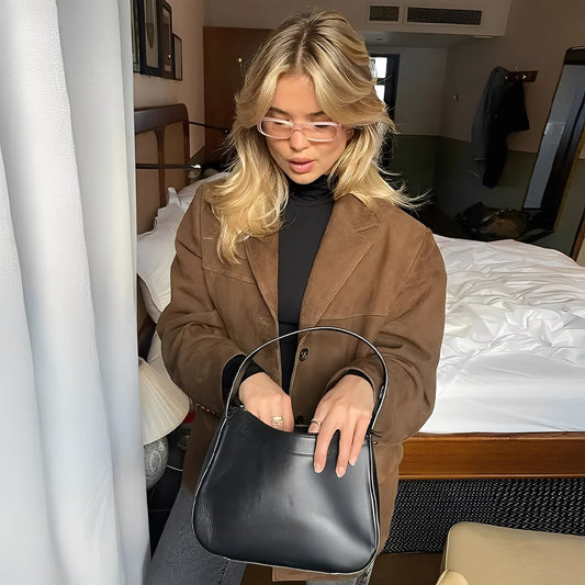 Laura - Klassische Damen-Lederjacke mit Reverskragen