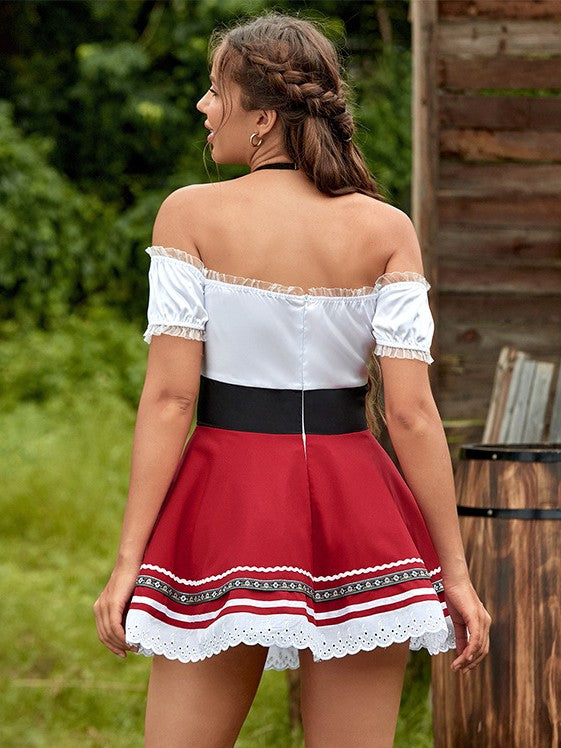 Ophelia - Schulterfreies Festkleid für Damen zum Oktoberfest