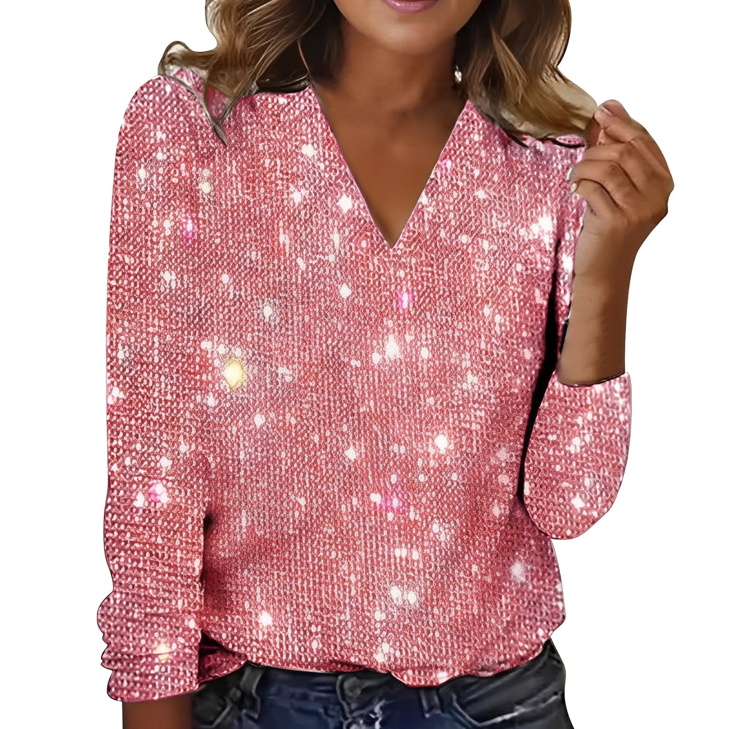 Caroline - Elegant, Sparkling Women's Blouse