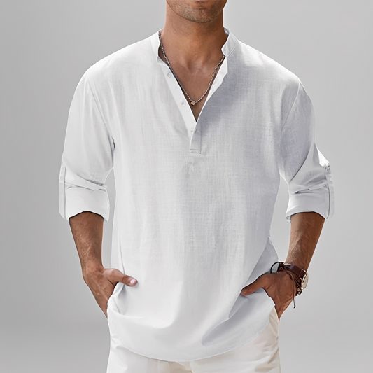 Ezriel - Komfortables Halbknopf-Hemd für Herren
