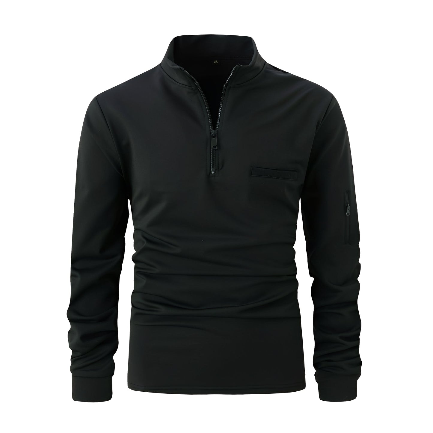 Lucian - Herren-Shirt mit Reißverschluss und Tasche für den täglichen Gebrauch