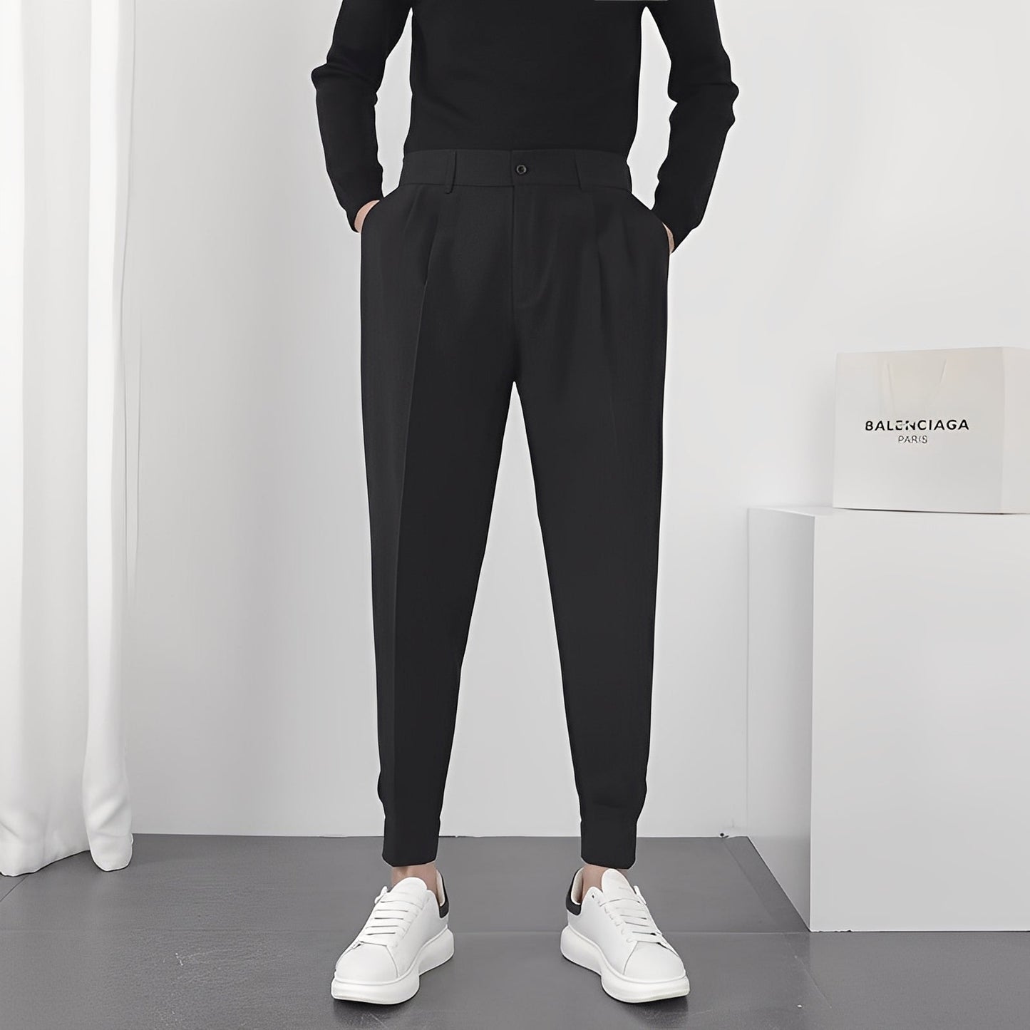 Micheal - Moderne, bequeme, locker sitzende Herrenhose