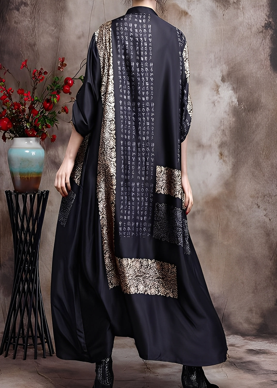 Collins - Schickes langes Kleid mit Muster für Damen
