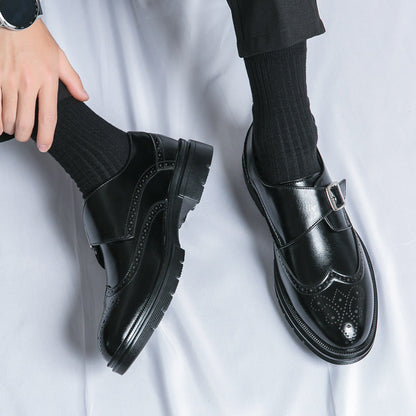 Jasper - Formelle Herrenlederschuhe mit Schnallen