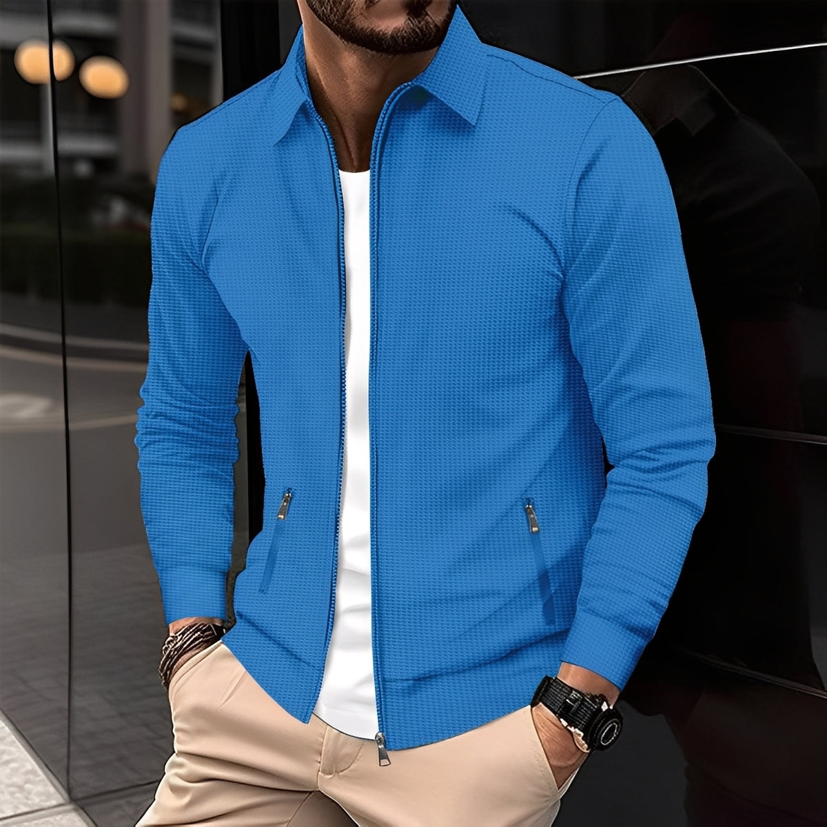 Anthony - Stilvolle Herrenjacke mit Taschen und Reißverschluss