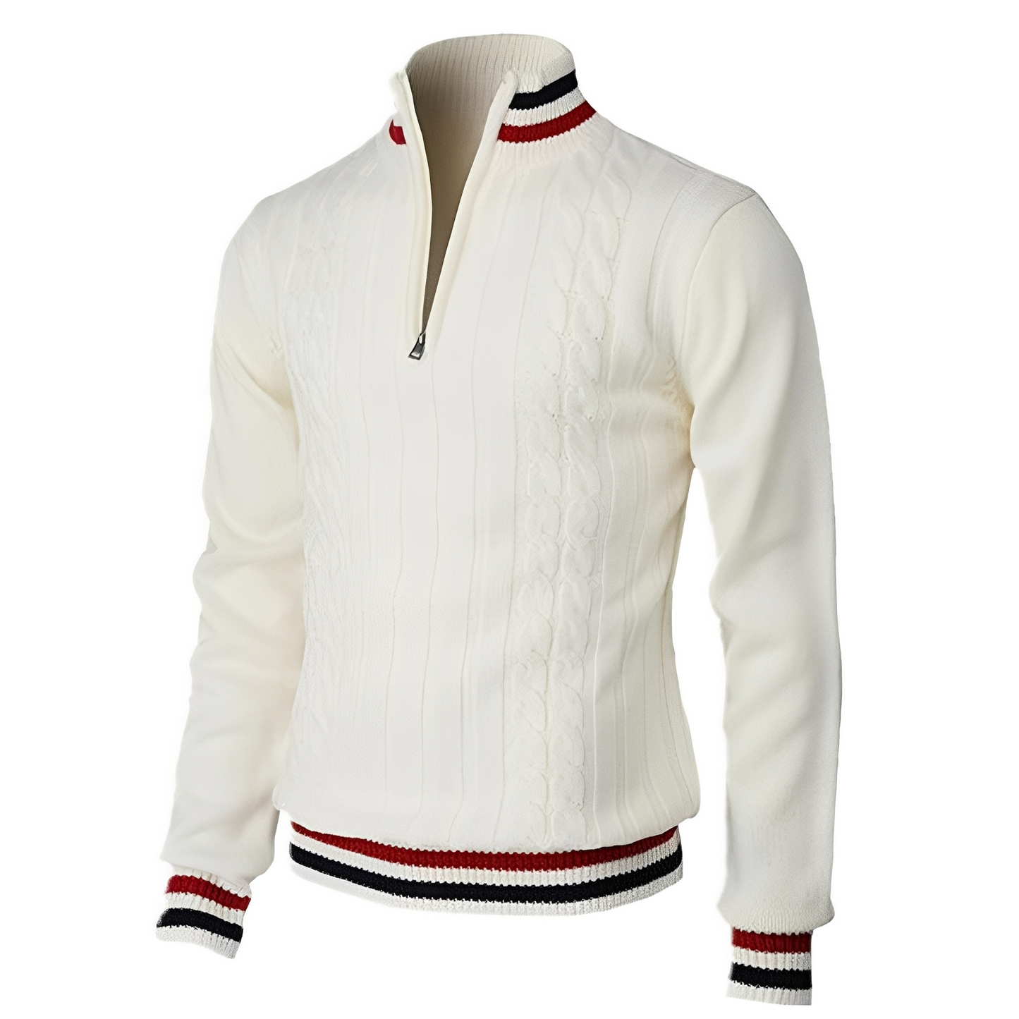 Jerry - Eleganter Herrenpullover mit hohem Kragen