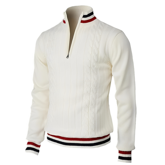 Jerry - Eleganter Herrenpullover mit hohem Kragen