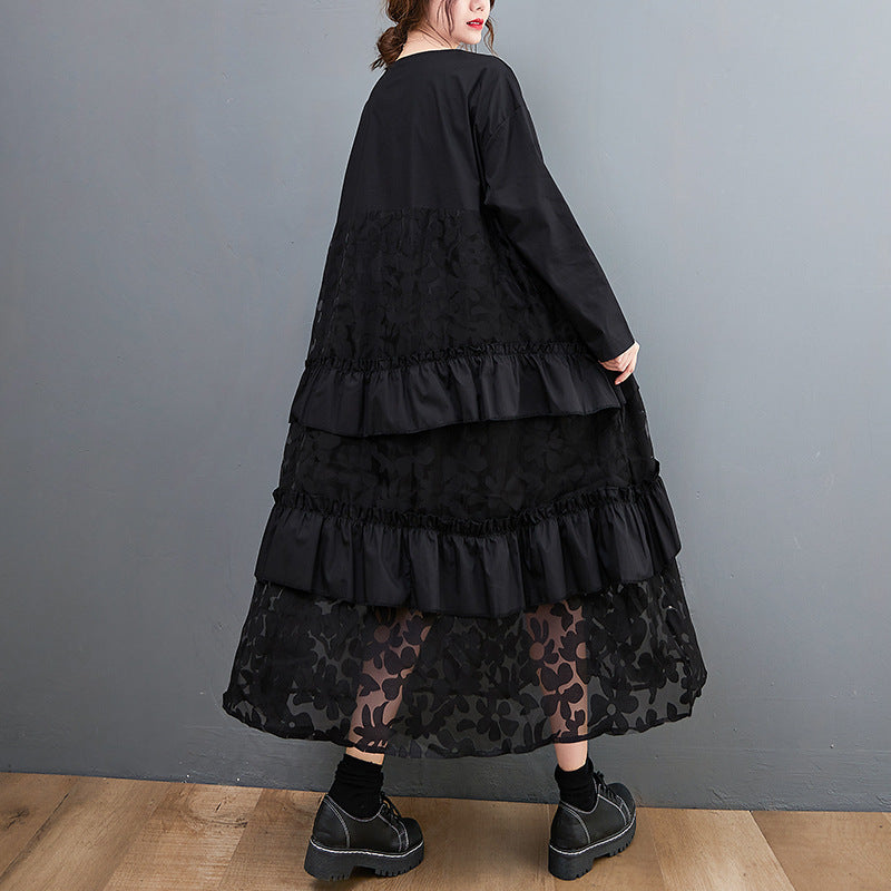 Lauryn - Lockeres Bohemian-Kleid mit Rüschen für Damen