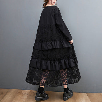 Lauryn - Lockeres Bohemian-Kleid mit Rüschen für Damen