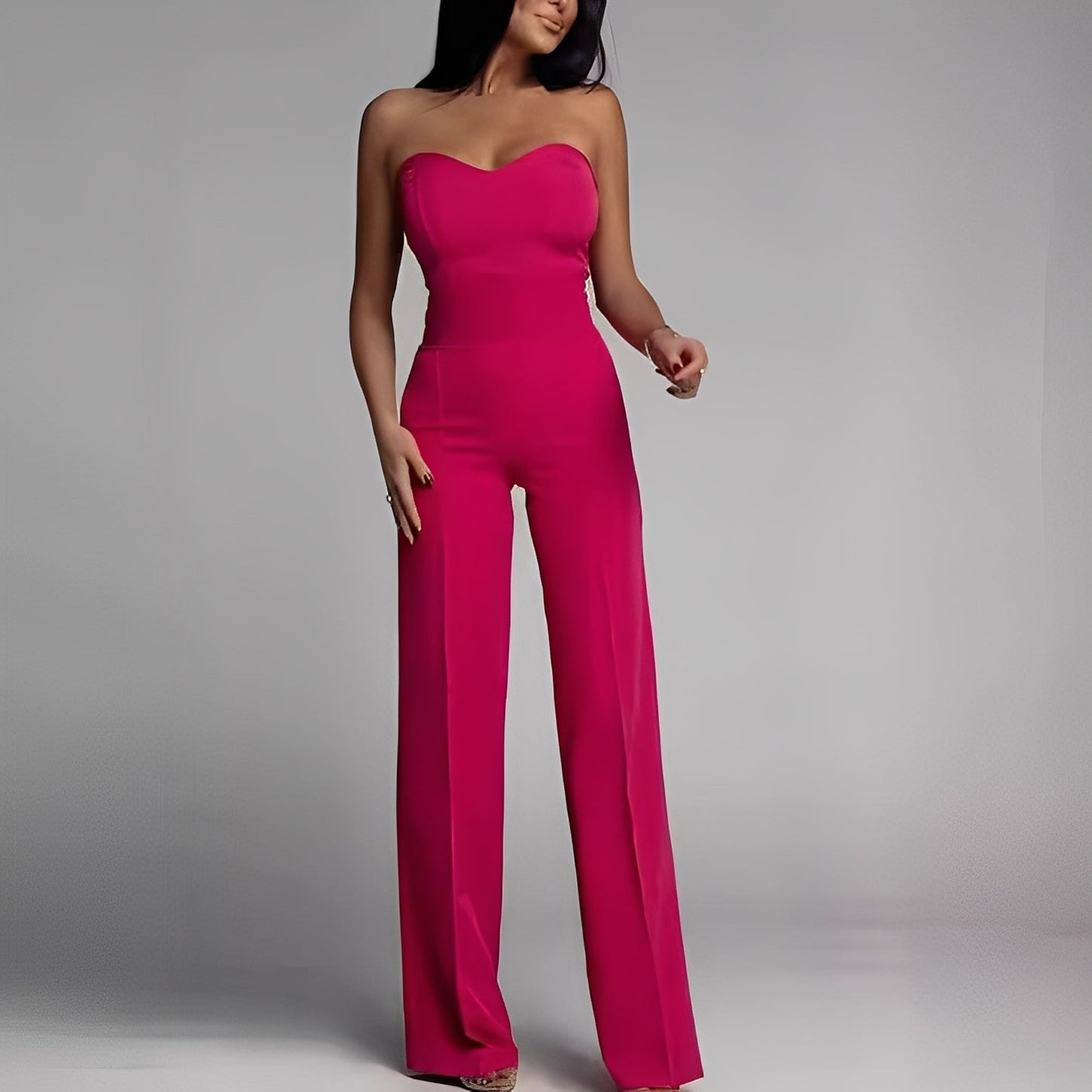Briley - Eleganter, modischer trägerloser Damen-Jumpsuit