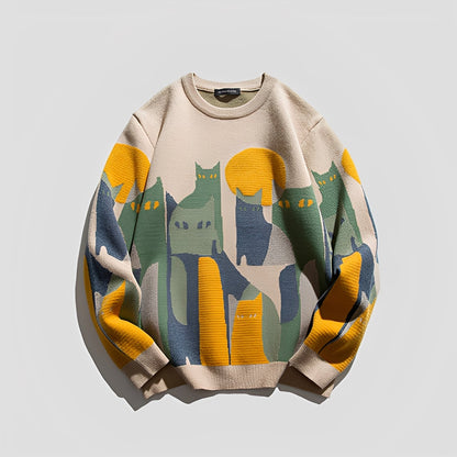 Davin - Modischer Pullover mit Print für Herren