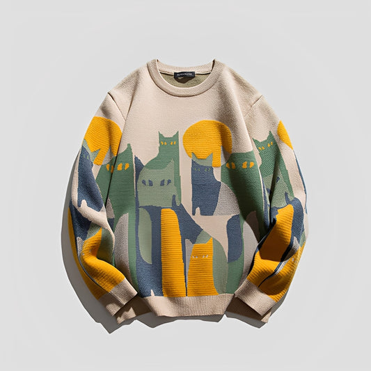 Davin - Modischer Pullover mit Print für Herren