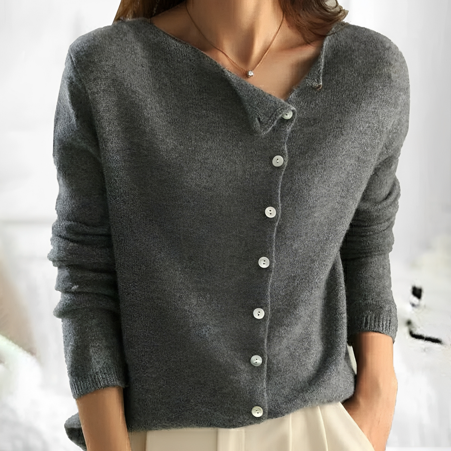 Andréanne - Schicker Wollcardigan für Damen