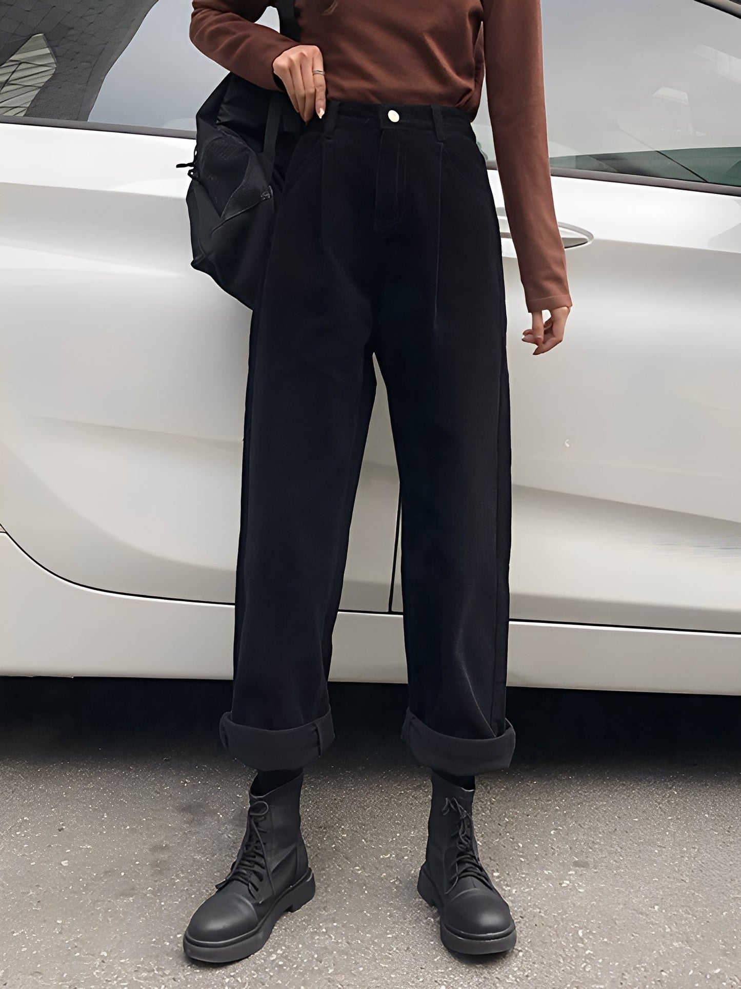 Shelbie - Damenweite Cordhose im klassischen Design