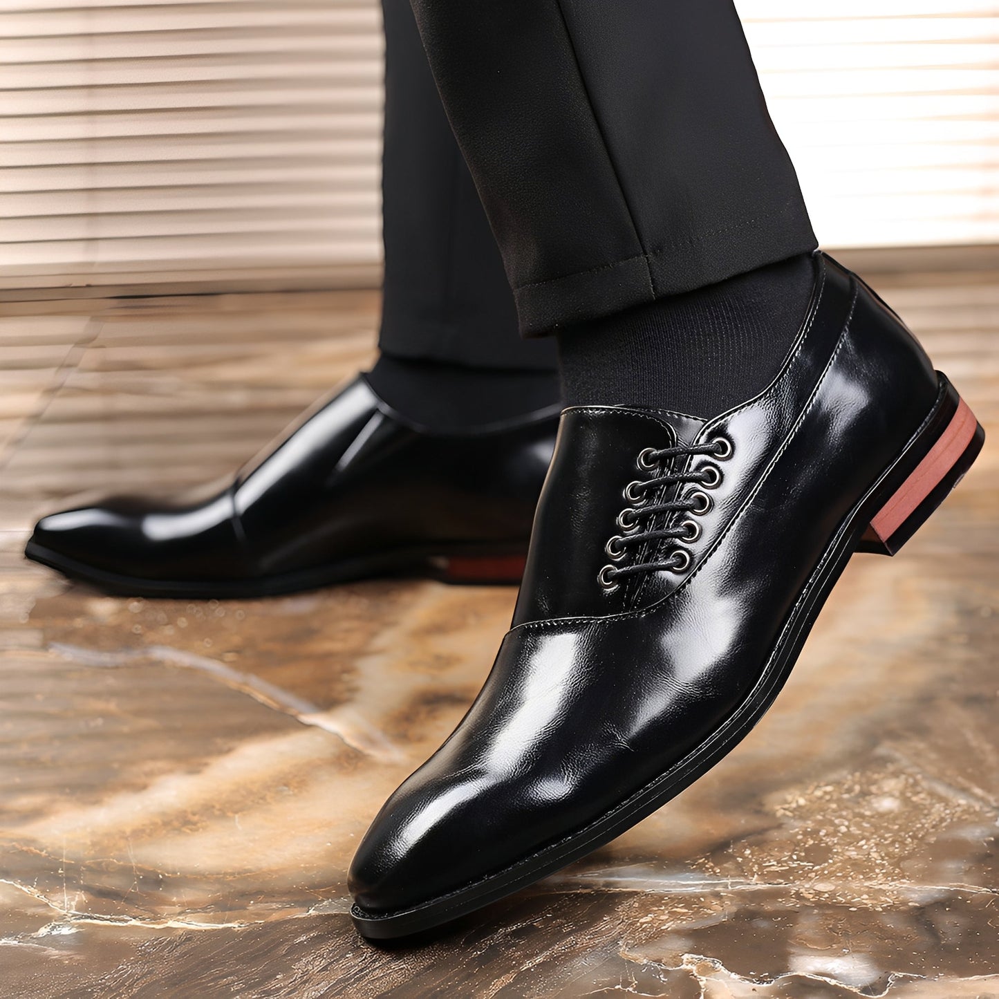 Carlos - Elegante Herren-Business-Lederhalbschuhe
